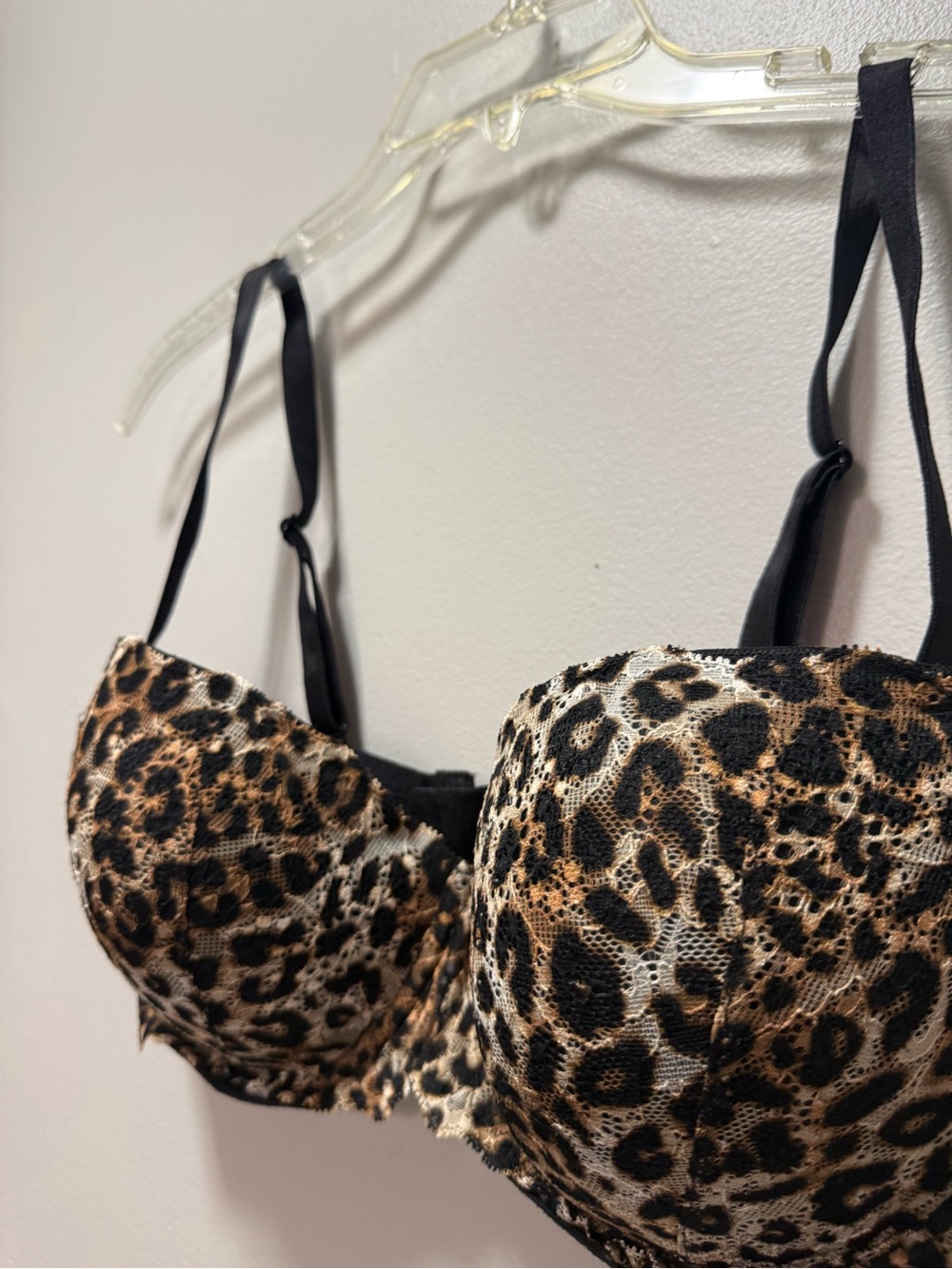 Leopard Print Underwire Bra - Picture 2 of 4